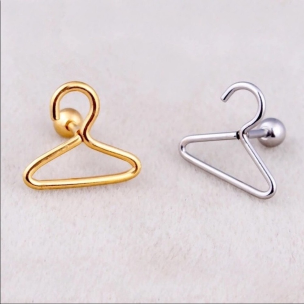 Hanger Stud Earrings